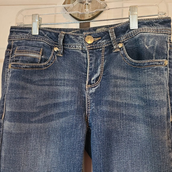 (913) Seven7 Woman's Premium Slim Boot Jeans, Size: 4, Color: Denim Blue - Picture 5 of 14